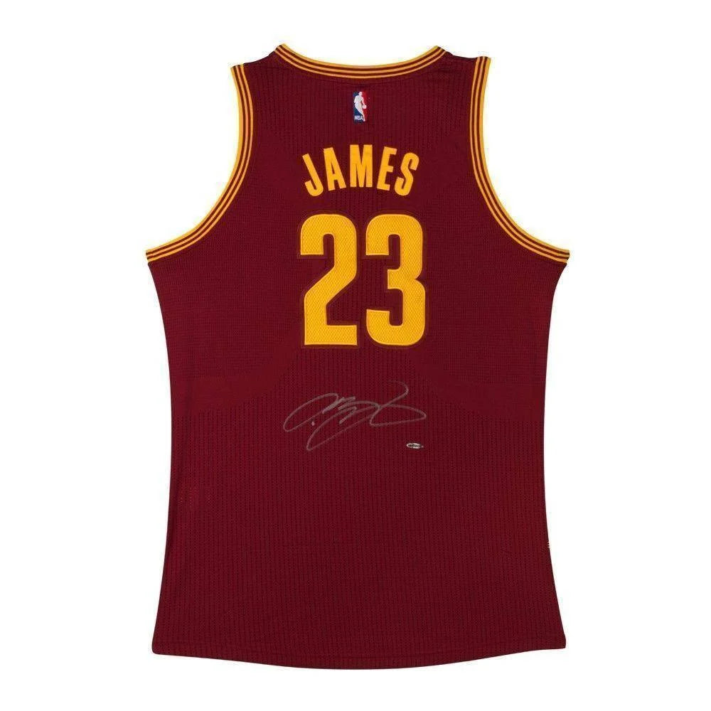 Lebron James Signed Cavaliers Maroon Authentic Jersey UDA COA Autograph Cavs