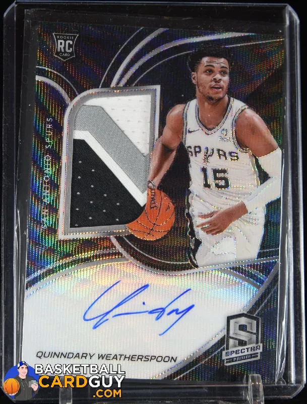 2019-20 Panini Spectra Rookie Jersey Autographs Wave #198 Quinndary Weatherspoon