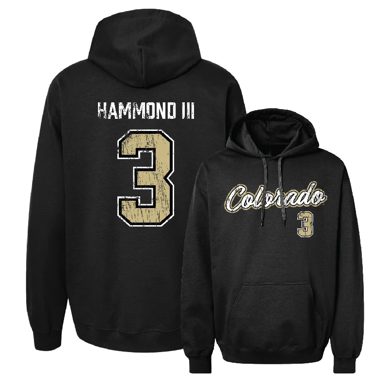 Men's Basketball Black Script Hoodie - Julian Hammond III