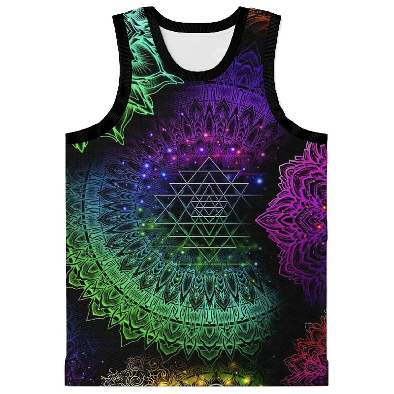 Glowing Mandala Basketball Jersey