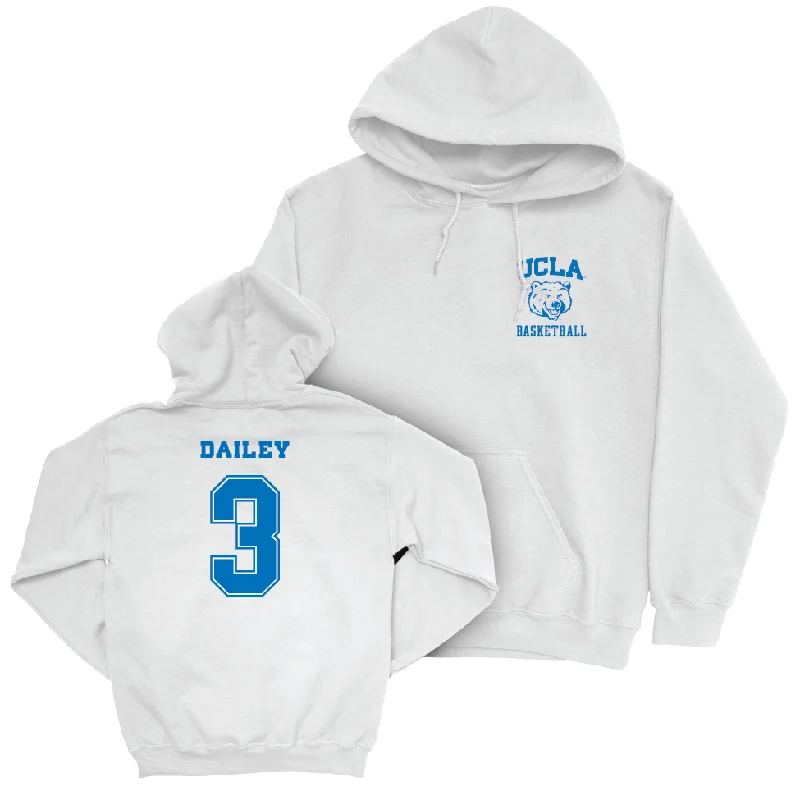 UCLA Men's Basketball White Smiley Joe Hoodie  - Eric Dailey