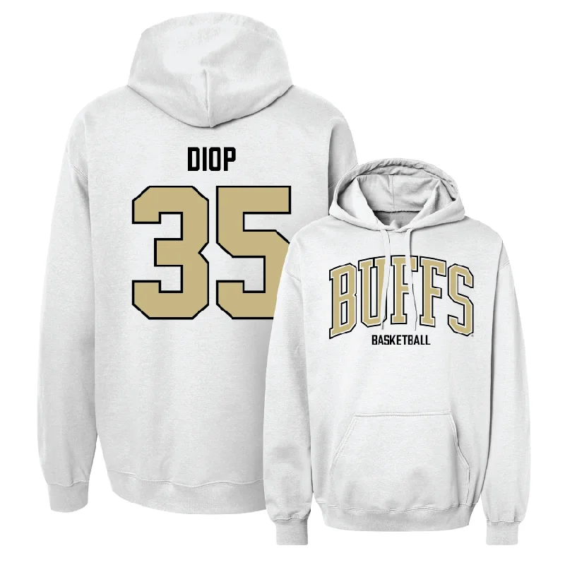 Men's Basketball White Arch Hoodie - Assane Diop