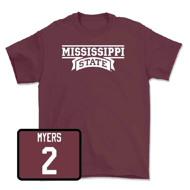 Maroon Men's Basketball Team Tee - Adrian Myers