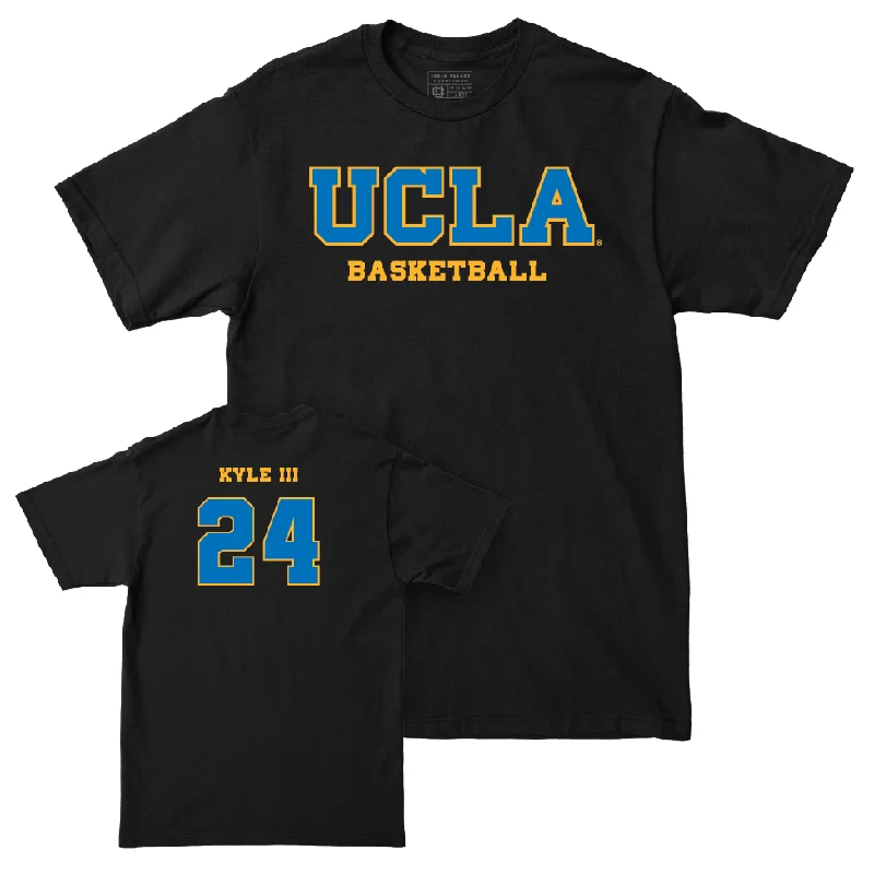 UCLA Men's Basketball Black Wordmark Tee  - William Kyle III