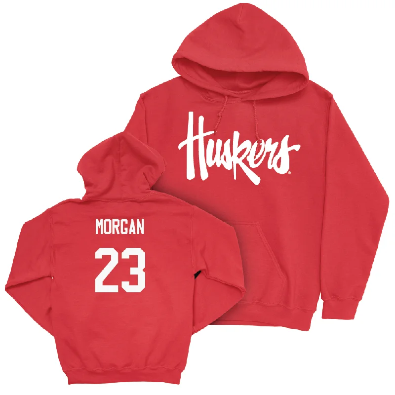 Red Men's Basketball Huskers Hoodie  - Andrew Morgan