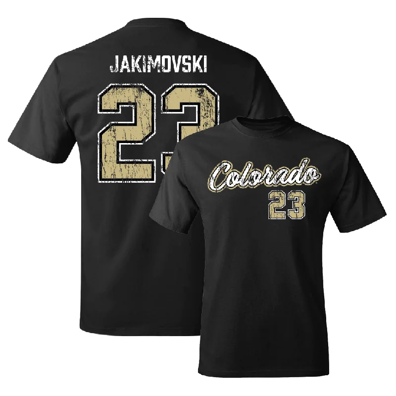 Men's Basketball Black Script Tee  - Andrej Jakimovski