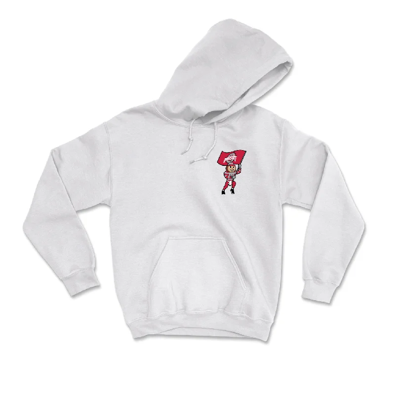 Men's Basketball White Brutus Hoodie - Taison Chatman