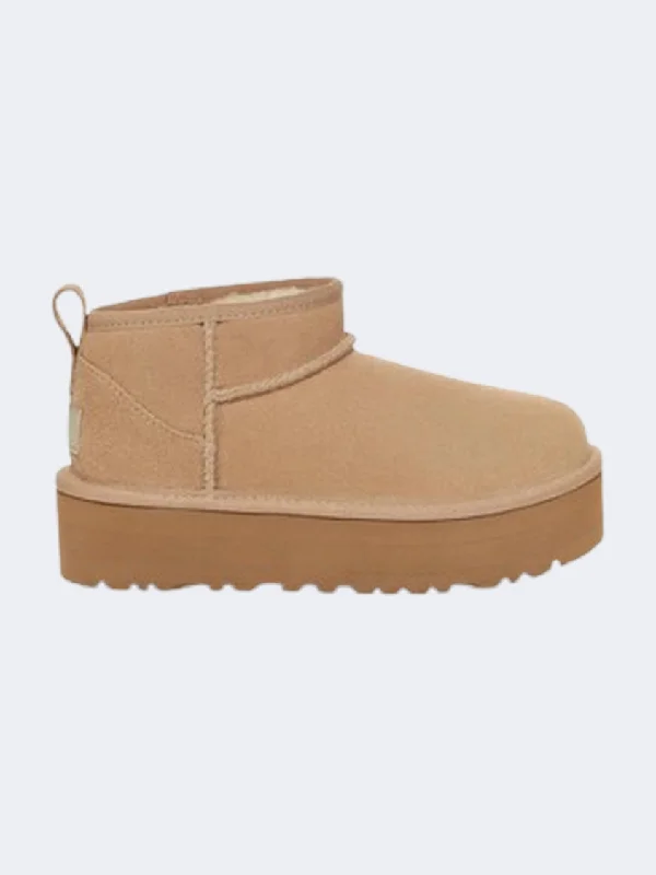 Ugg Classic Ultra Mini Platform Kids-Girls Lifestyle Shoes Sand