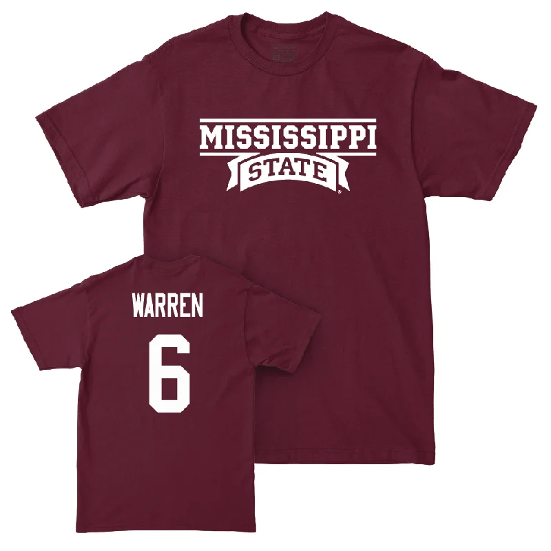 Maroon Men's Basketball Team Tee  - Dellquan Warren