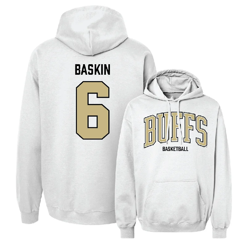 Men's Basketball White Arch Hoodie  - Trevor Baskin