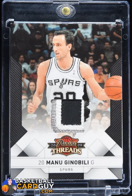 Manu Ginobili 2009-10 Panini Threads Jerseys Prime PATCH #83 #/25