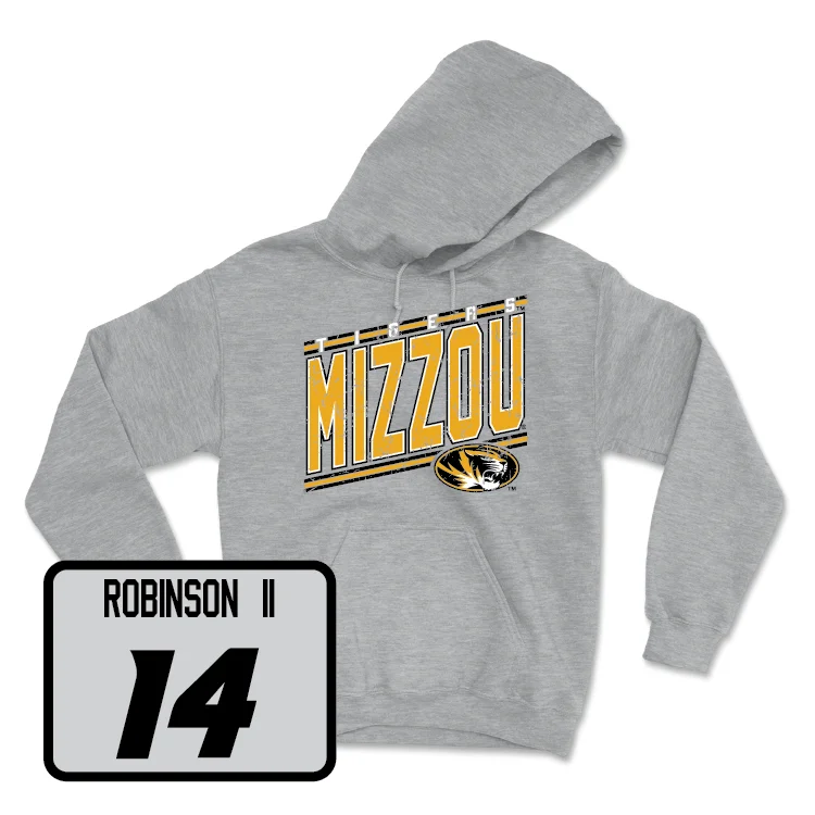 Sport Grey Men's Basketball Vintage Hoodie - Anthony Robinson II