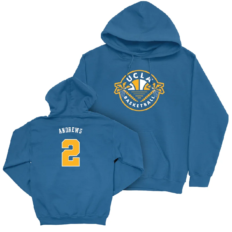 UCLA Men's Basketball Blue Palm Tree Hoodie - Dylan Andrews | #2