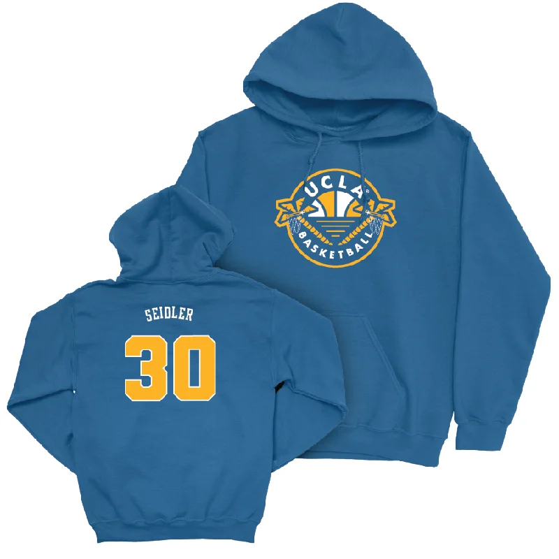 UCLA Men's Basketball Blue Palm Tree Hoodie - Jack Seidler