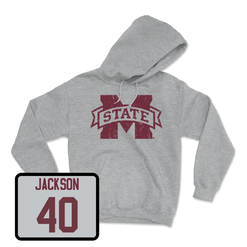 Sport Grey Men's Basketball Classic Hoodie  - Trey Jackson