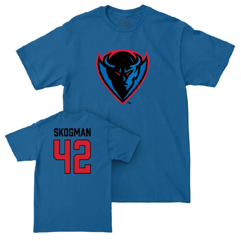 DePaul Men's Basketball Royal Legacy Tee - David Skogman | #42