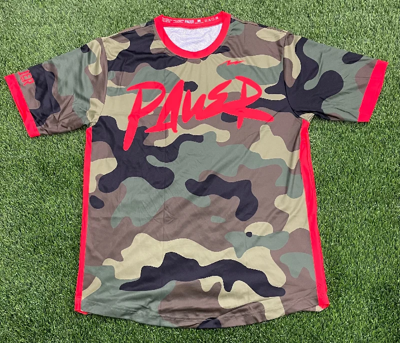 Pauer Camo Red Graffiti Jersey