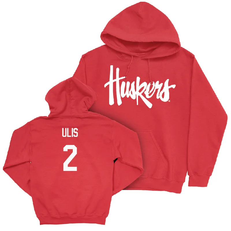 Red Men's Basketball Huskers Hoodie - Ahron Ulis