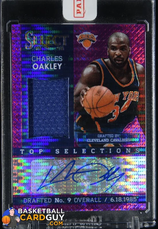 Charles Oakley 2013-14 Select Jersey Autographs Purple #/99