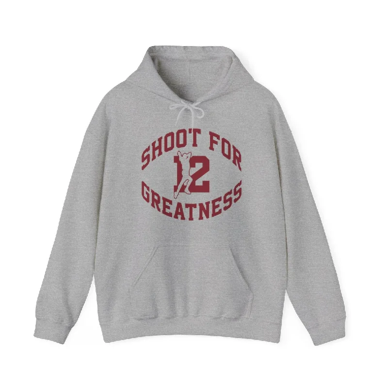 Isaiah's Gear Collection Shoot for Greatness Gray Hoodie