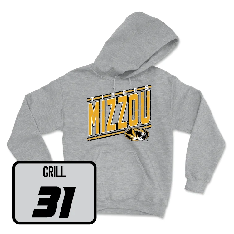 Sport Grey Men's Basketball Vintage Hoodie - Caleb Grill