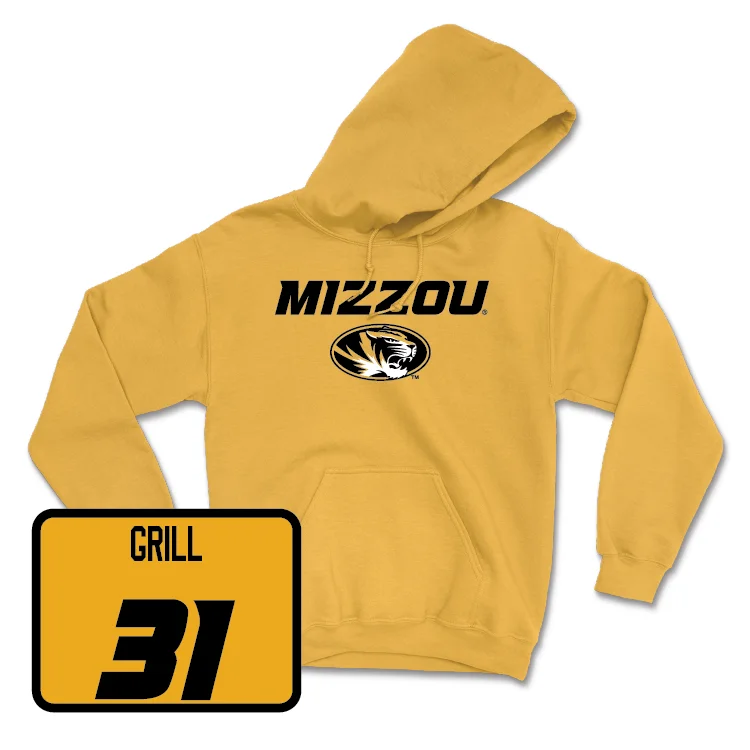 Gold Men's Basketball Mizzou Hoodie - Caleb Grill