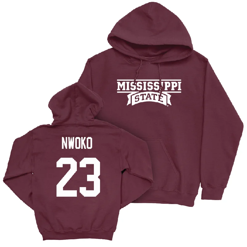 Maroon Men's Basketball Team Hoodie  - Michael Nwoko