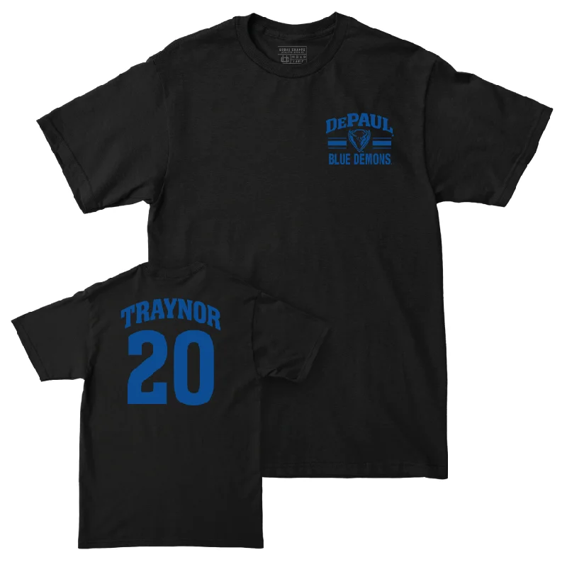 DePaul Men's Basketball Black Victory Tee - Jayden Traynor | #20