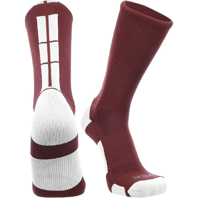 Maroon/White