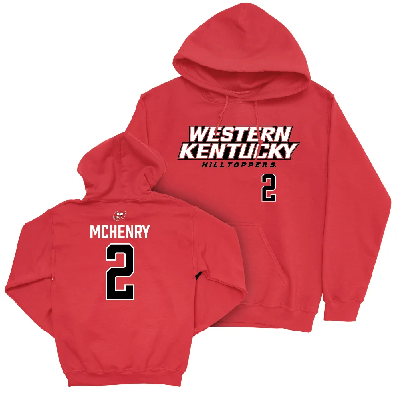 WKU Men's Basketball Red Sideline Hoodie - Don McHenry | #2