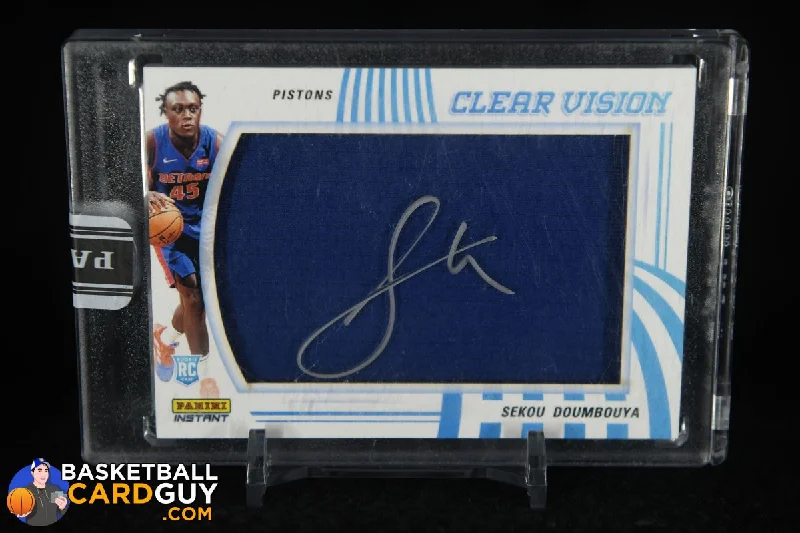 Sekou Doumbouya Clear Vision Autographed Jersey #1/10