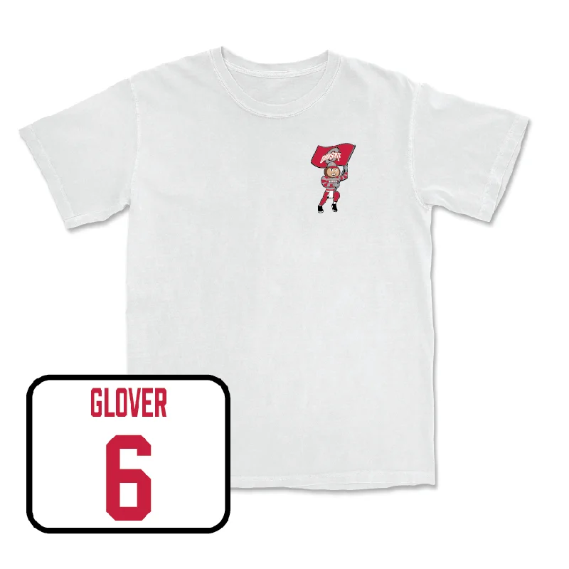 Men's Basketball White Brutus Comfort Colors Tee - Ques Glover