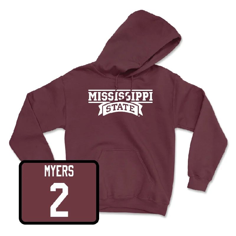 Maroon Men's Basketball Team Hoodie - Adrian Myers