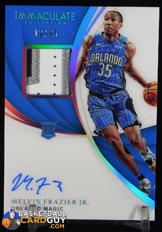 Melvin Frazier Jr. 2018-19 Immaculate Collection Rookie Patch Autographs Jersey Number #126 #/35