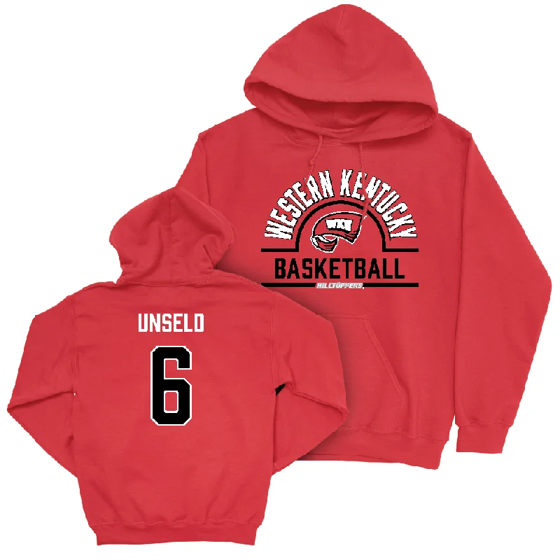 WKU Men's Basketball Red Arch Hoodie  - Kade Unseld