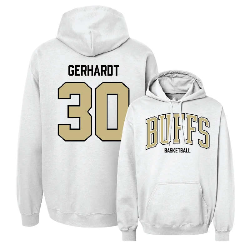 Men's Basketball White Arch Hoodie - Gregory Gerhardt