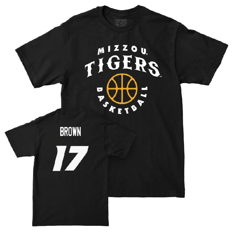 Men's Basketball Black Hardwood Tee  - JV Brown