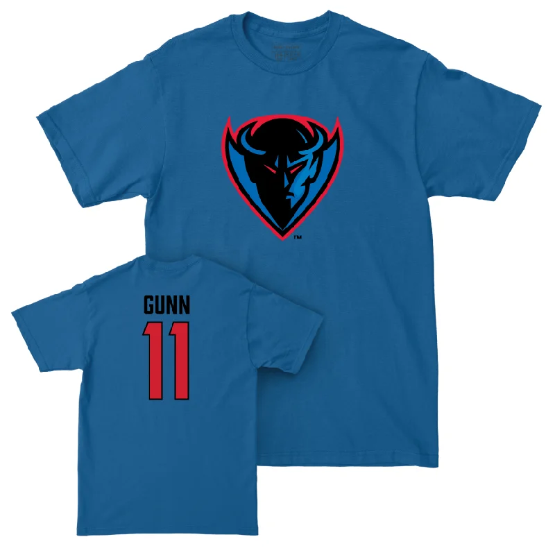 DePaul Men's Basketball Royal Legacy Tee - CJ Gunn | #11