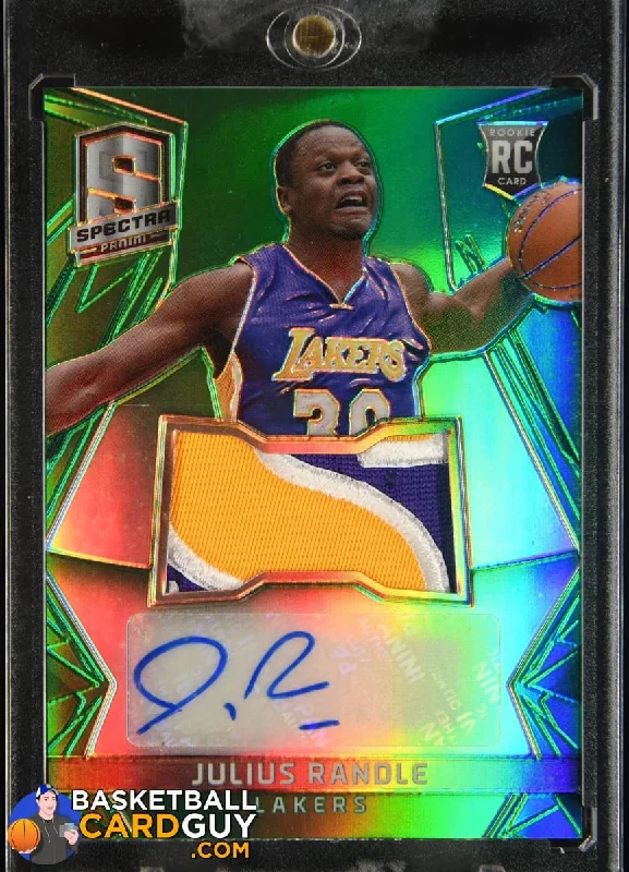 Julius Randle 2014-15 Panini Spectra Rookie Jersey Autographs Prizms Green RPA RC #/5