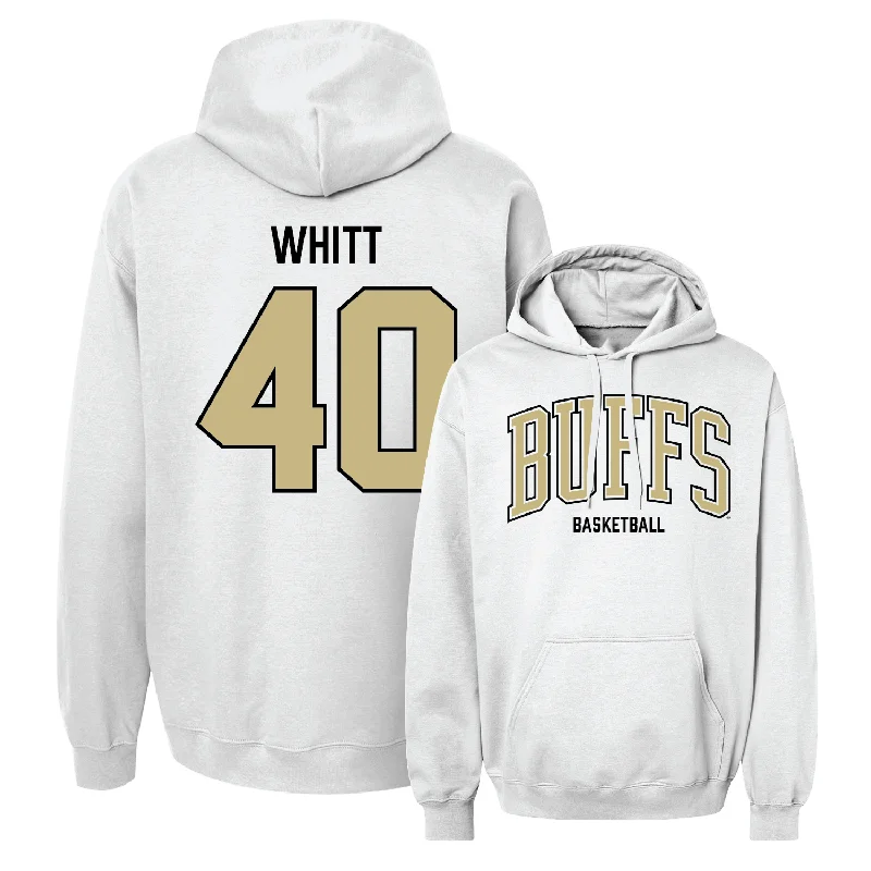 Men's Basketball White Arch Hoodie - Grady Whitt