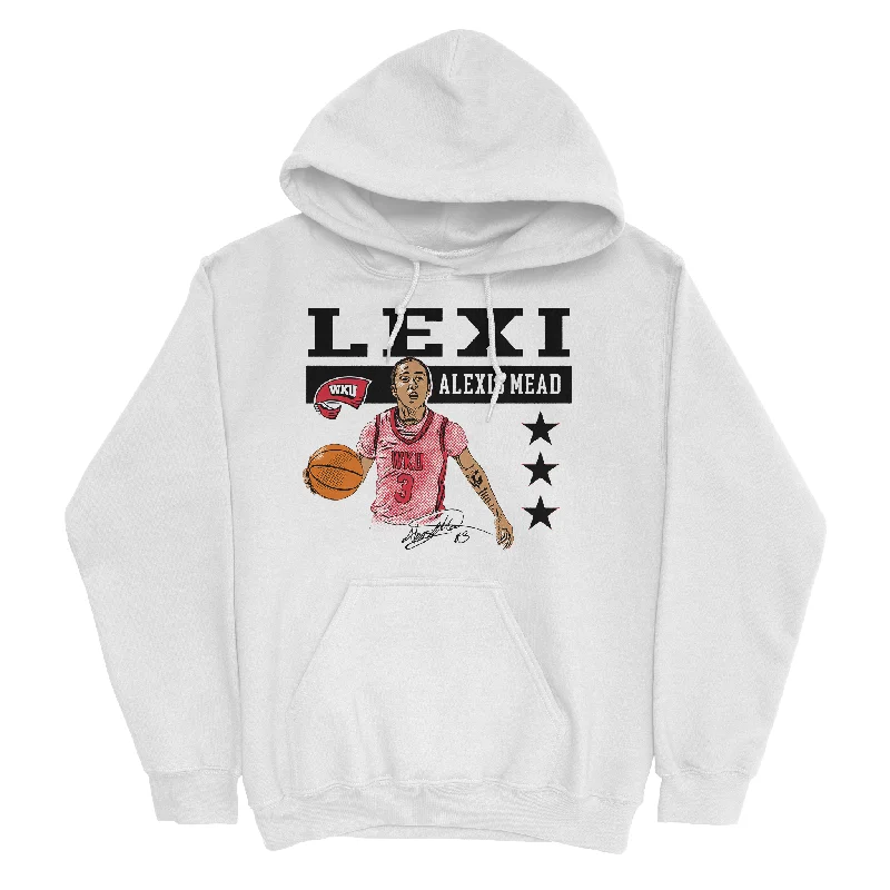 EXCLUSIVE RELEASE: Alexis Mead Illustrated White Hoodie