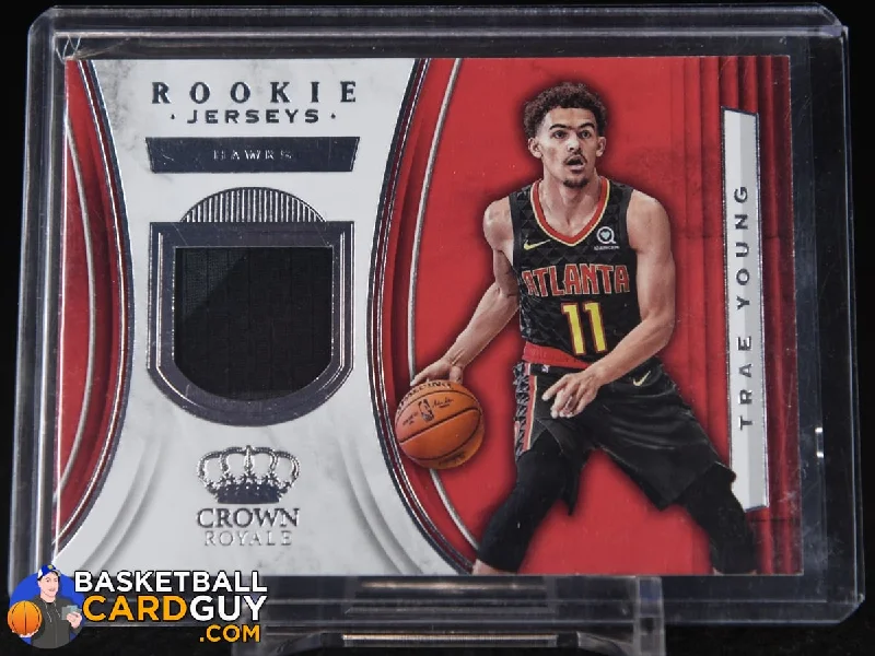 Trae Young 2018-19 Crown Royale Rookie Jerseys #38 RC