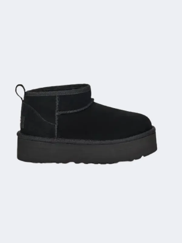 Ugg Classic Ultra Mini Platform Kids-Girls Lifestyle Shoes Black