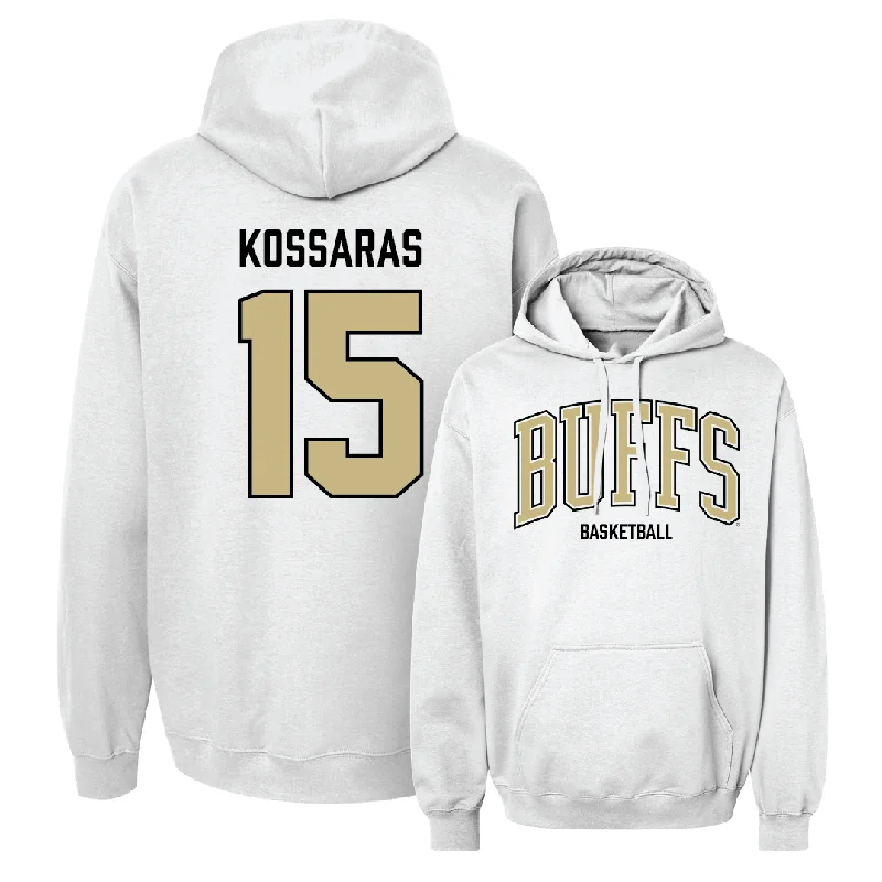 Men's Basketball White Arch Hoodie  - Felix Kossaras