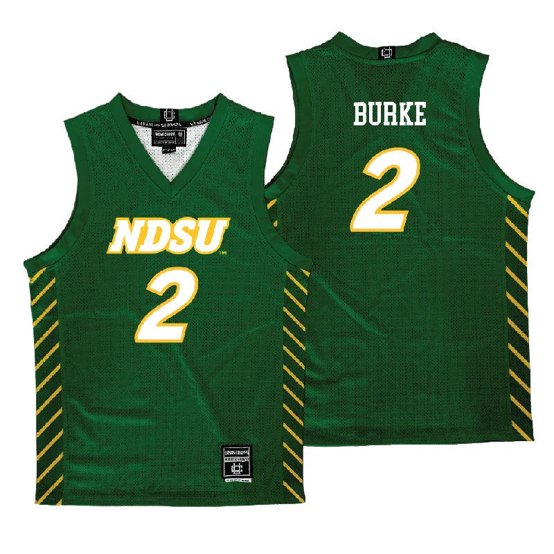 NDSU Men's Basketball Green Jersey - Jeremiah Burke #2