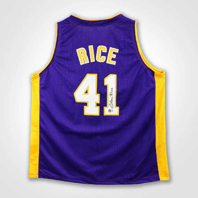 Glen Rice Signed Jersey