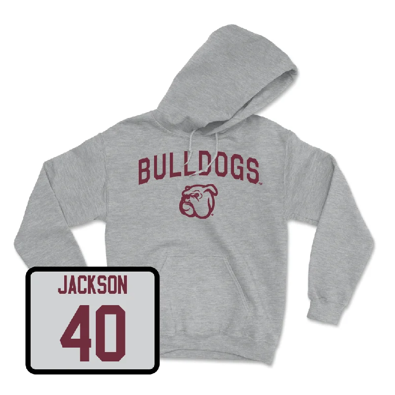 Sport Grey Men's Basketball Bulldogs Hoodie  - Trey Jackson