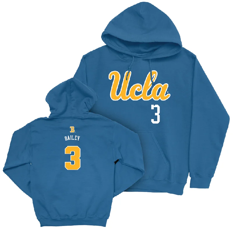 UCLA Men's Basketball Blue Script Hoodie  - Eric Dailey