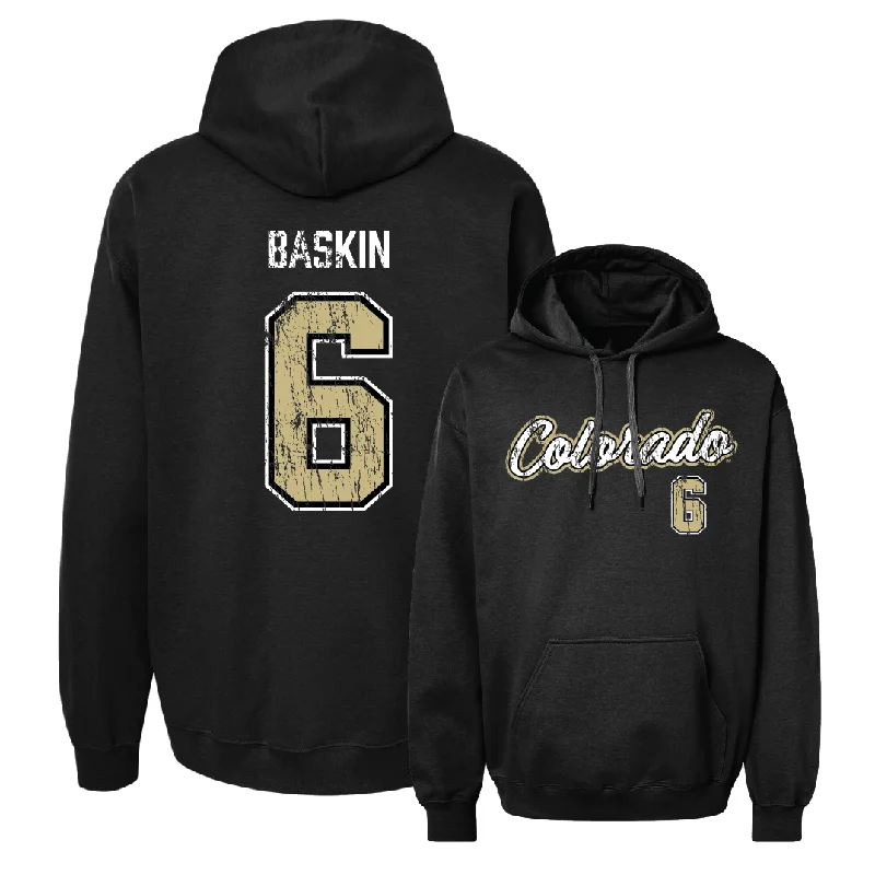 Men's Basketball Black Script Hoodie  - Trevor Baskin