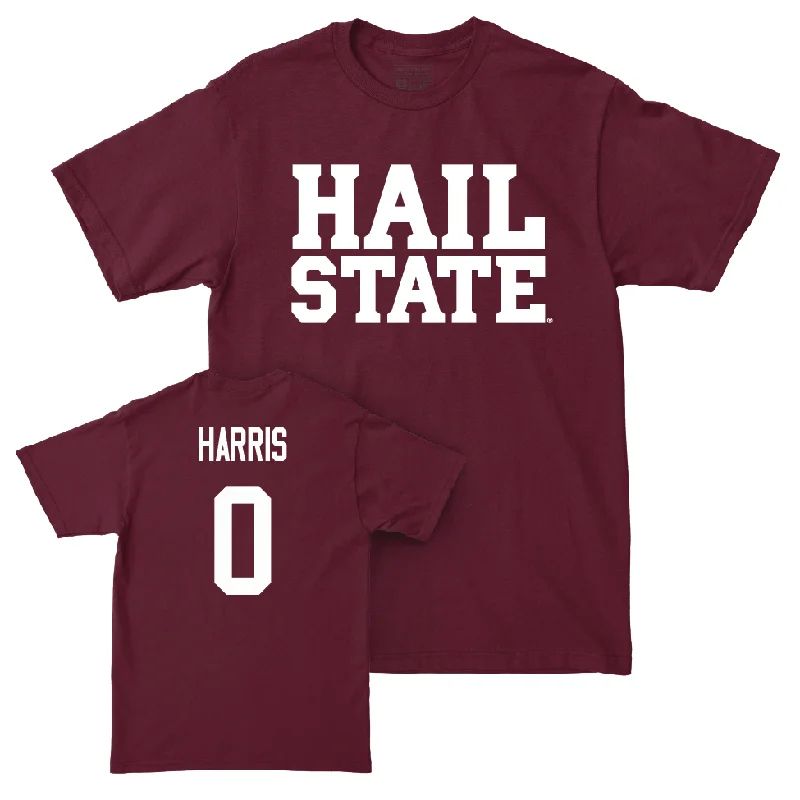 Maroon Men's Basketball Hail Tee  - Claudell Harris